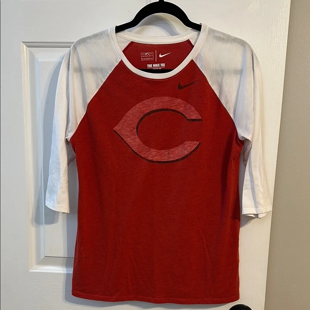 Nike 3/4 sleeve Cincinnati reds tshirt - Picture 1 of 6